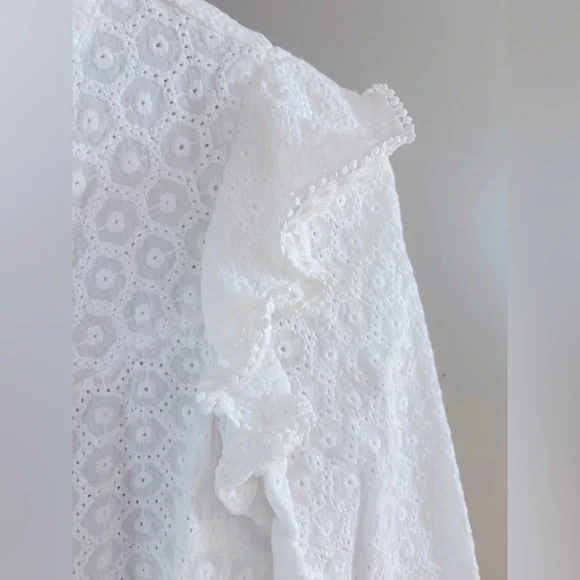 Rino Eyelet Ruffle Blouse - Picture 5 of 10